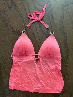 Victoria’s Secret Toggle Coral Pink Halter Tankini Top